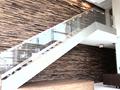 Stainless balustrades create a sleek and modern look